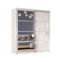 Крафт-6 Шкаф-купе 1,96м /Белый Глянец
