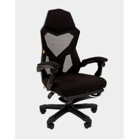 Кресло игровое Chairman CH571 Ткань SX черная/ Сетка черная