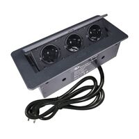 Блок розеток (КА-01009164) выдвижной прямоуг. 12А, 3 поста, белый, провод 1,8м с вилкой