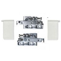 Навесы стальные (КА-1063471) комплект, с белыми заглушками (до 140 кг)