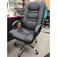 Кресло 'Minister Steel chrome' (хром, PU)