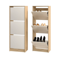 НКМ Эдем-1 секция 13 обувница 3-ств дуб сонома / белый