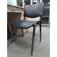 Стул РС01.00.10 (ИЗО) к/з 201 черный/ каркас черный